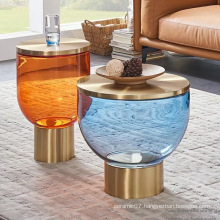 glass coffee table modern side table for home